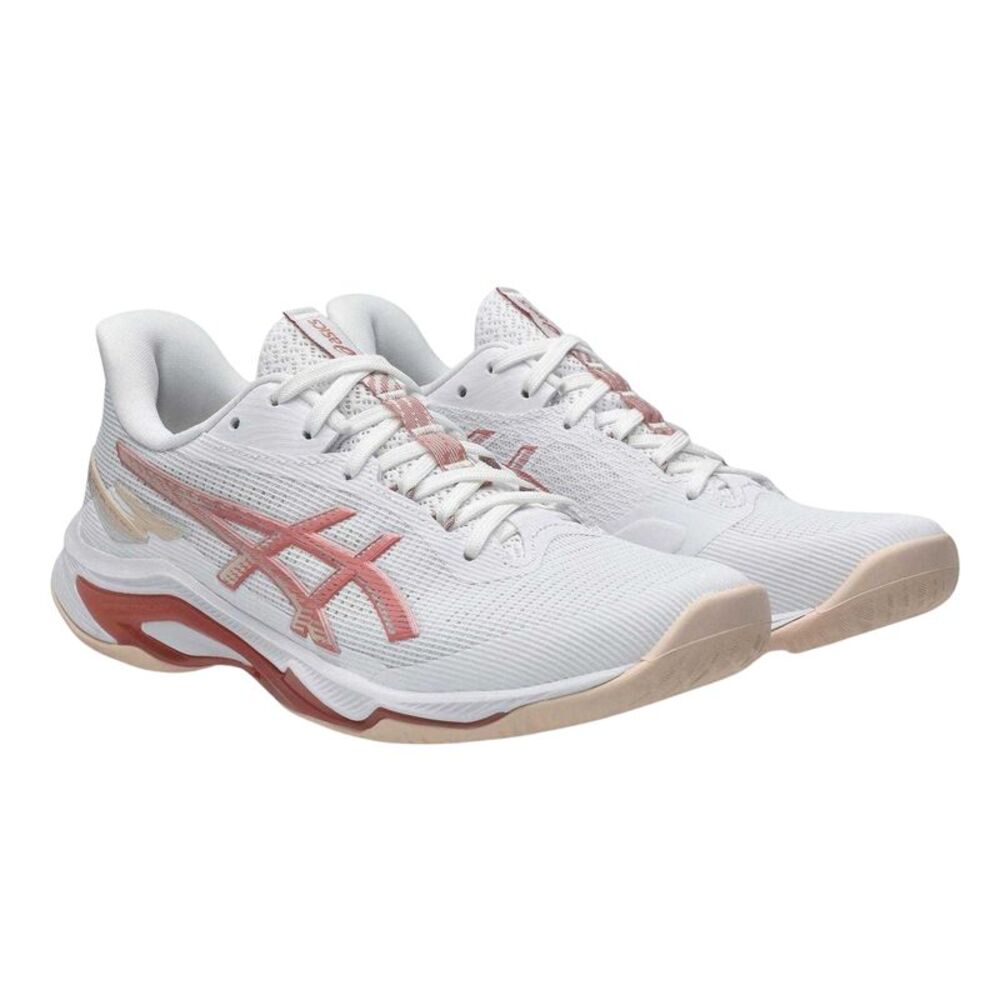 Asics Womens/Ladies Netburner Ballistic Shoes / White/Rose